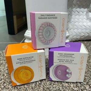 NEW! Clarisonic Sonic Exfoliator, Sonic Awakening Eye Massager & Daily Radiance